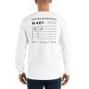 Q-KEY LONG SLEEVE T-SHIRT (WHITE)