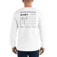 Q-KEY LONG SLEEVE T-SHIRT (WHITE)
