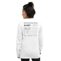 Q-KEY LONG SLEEVE T-SHIRT (WHITE)