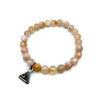 Flower Agate ~9mm Bead Bracelet