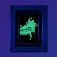 Eyeball Eating Ghost, Mixed Media, 22