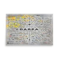 DARPA MAP POSTER, (LIGHT GRAY) 24