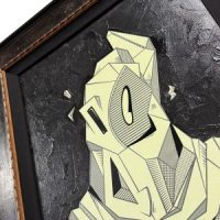 Cubist Ghost, Mixed Media, 23.5