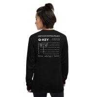 Q-KEY LONG SLEEVE T-SHIRT (BLACK)