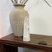 Giant Quartz Polished Obelisk 13.25