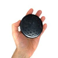 Shungite Flower of Life Disc, 3.75