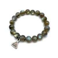 Labradorite Bead Bracelet (11mm) (AA)