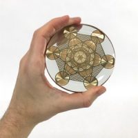 Metatron's Cube 18K Gold Pleiadian Technology Disc (4