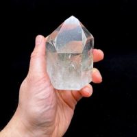 Chlorite Quartz Polished Point 3.5