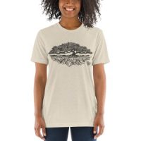 Healing Web Crystal Tree Tri-Blend T-shirt (Unisex)