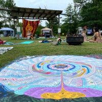 Infinite Life Vortex Tapestry 72