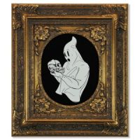 Skull Pondering Ghost, Mixed Media, 15