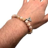 Flower Agate ~9mm Bead Bracelet