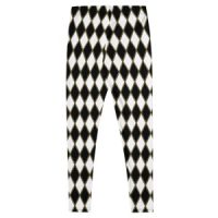 Diamond Jester Leggings, Black & White