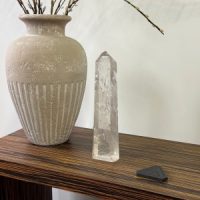 Giant Quartz Polished Obelisk 15.5
