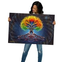 Tree of Infinite Fractal Life Poster, 24″ x 36″