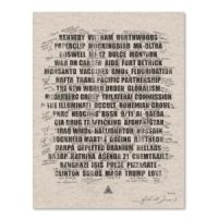 List of Grievances, 2017, 8.5 x 11 Cardstock