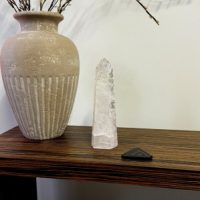 Giant Quartz Polished Obelisk 13.25