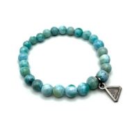 Larimar Gradient Bead Bracelet