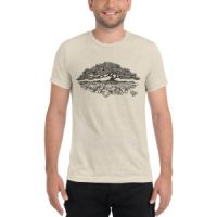 Healing Web Crystal Tree Tri-Blend T-shirt (Unisex)