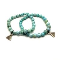Larimar Gradient Bead Bracelet