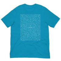 COV1D-5G T-Shirt (Aqua, Black)