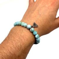 Larimar Gradient Bead Bracelet