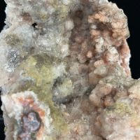 Pink Druzy Chalcedony with Sunset Amethyst