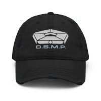 D.S.M.P. Distressed Corporate Logo Hat (White Logo)