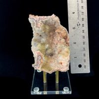 Pink Druzy Chalcedony with Sunset Amethyst