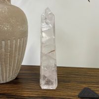 Giant Quartz Polished Obelisk 16.75