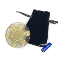 Metatron's Cube 18K Gold Pleiadian Technology Disc (4