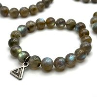 Labradorite Bead Bracelet (11mm) (AA)