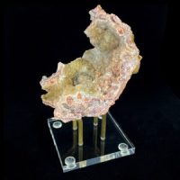 Pink Druzy Chalcedony with Sunset Amethyst