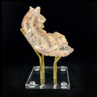 Pink Druzy Chalcedony with Sunset Amethyst