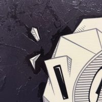 Cubist Ghost, Mixed Media, 23.5