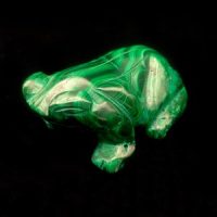 Malachite Frog Sculptures, Congo (Large)