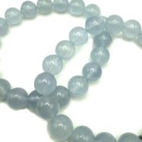 Aquamarine Bead Bracelet (10mm)