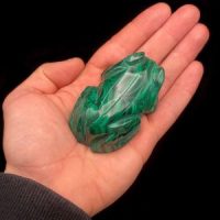 Malachite Frog Sculptures, Congo (Large)