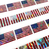 American Flags Hologram Sticker 24pc Set