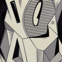 Cubist Ghost, Mixed Media, 23.5